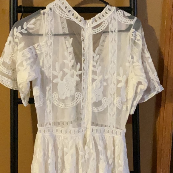 Source Unknown White Lace Maxi Dress - Picture 5 of 6